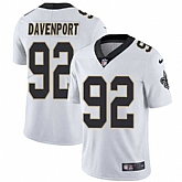 Nike Saints 92 Marcus Davenport White Vapor Untouchable Limited Jersey Dzhi,baseball caps,new era cap wholesale,wholesale hats